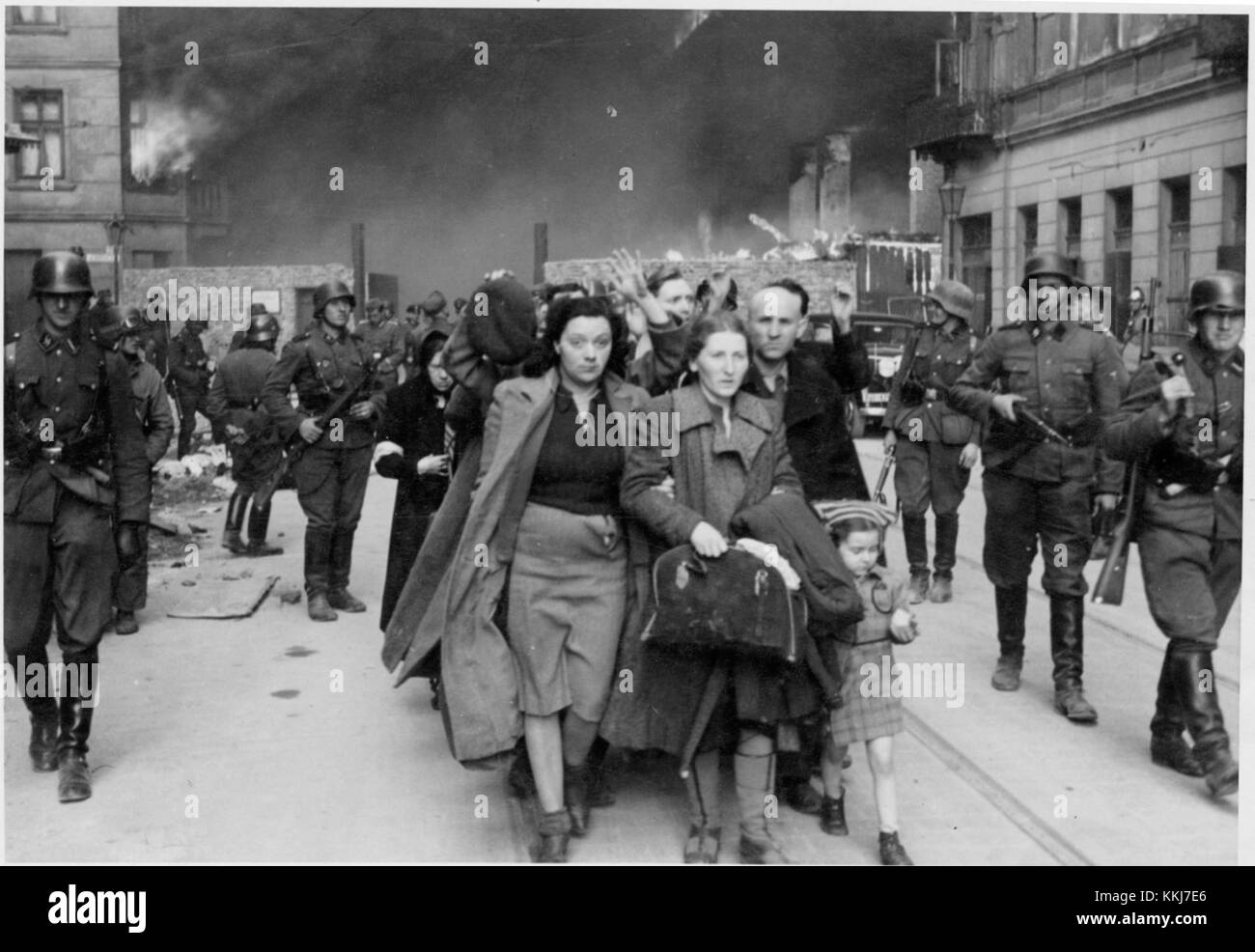Stroop Report 2/4 Record Group 038 United States Counsel for the Prosecution of Axis Criminality; United States Exhibits, 1933-46 HMS Asset ID: HF1-88454435 Rediscovery Number: 06315 Stroop Report - Warsaw Ghetto Uprising 10 Stockfoto