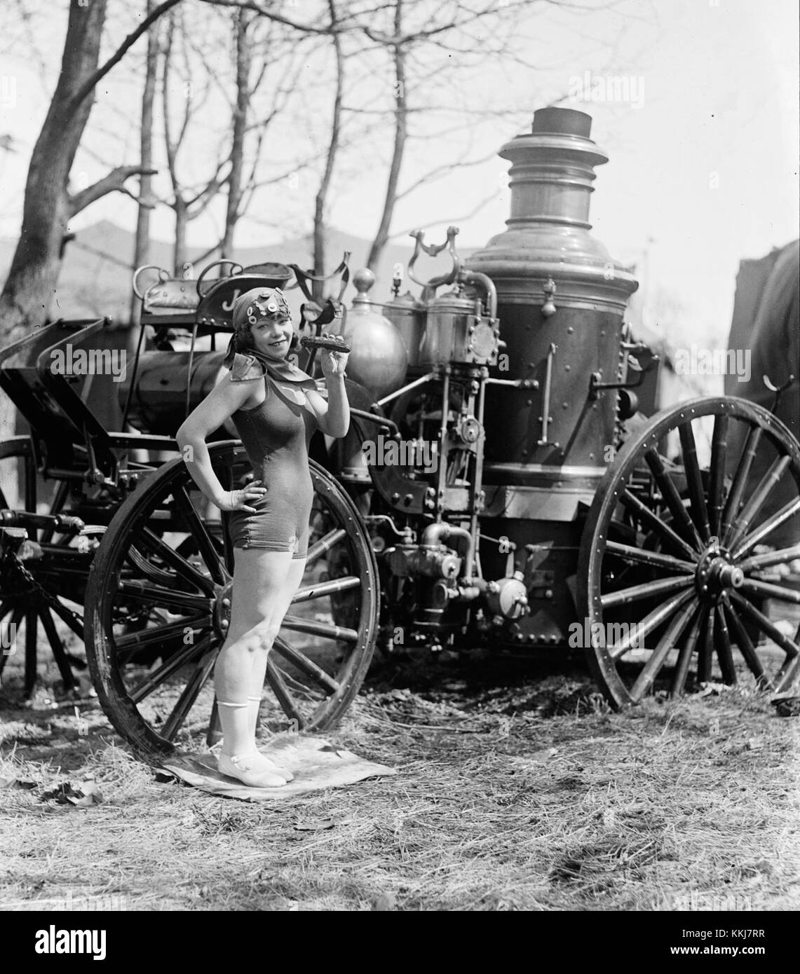 BEA Kyle Standing Fire Engine und Pickle 1924 Stockfoto