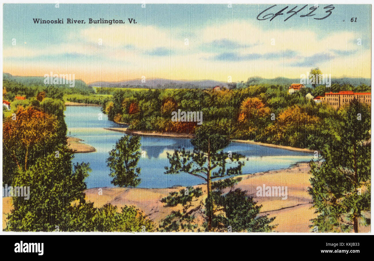 Winooski River, Burlington, Vt (61423) Stockfoto