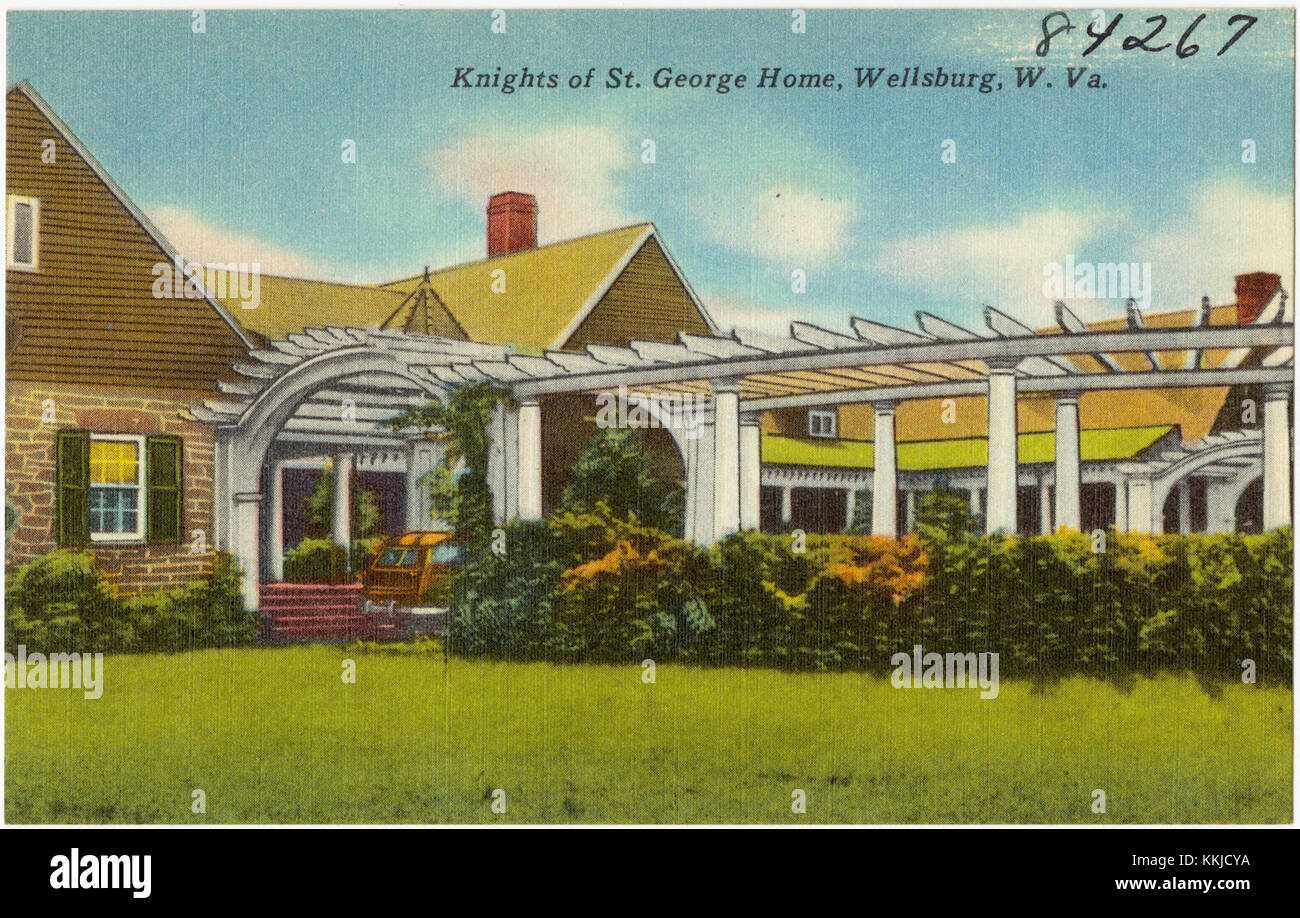 Knights of St. George Home, Wellsburg, W. VA (84267) Stockfoto