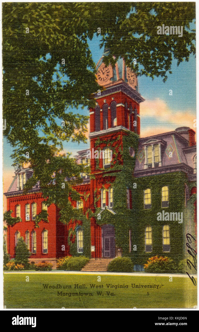 Woodburn Hall, West Virginia University, Morgantown, W. VA (68869) Stockfoto