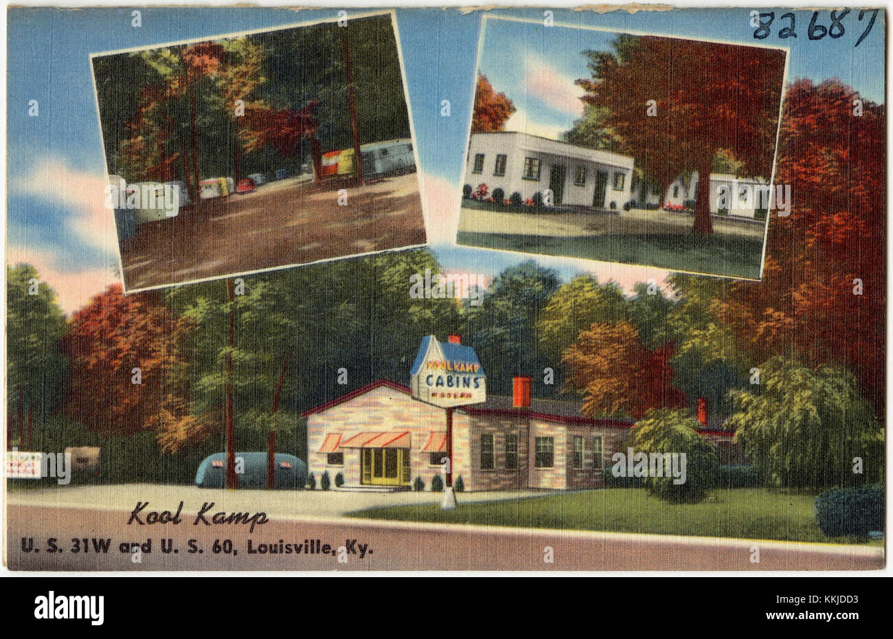 Kool Kamp, U. S. 31W und U. S. 60, Louisville, Ky (82687) Stockfoto