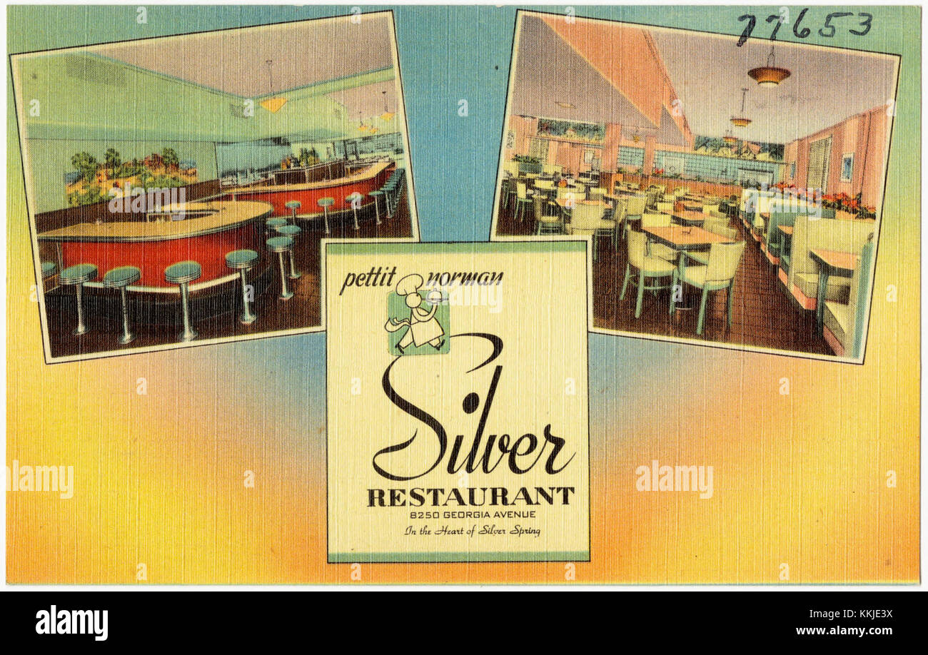 Petit Norman Silver Restaurant, 8250 Georgia Avenue, im Herzen des Silver Spring (77653) Stockfoto