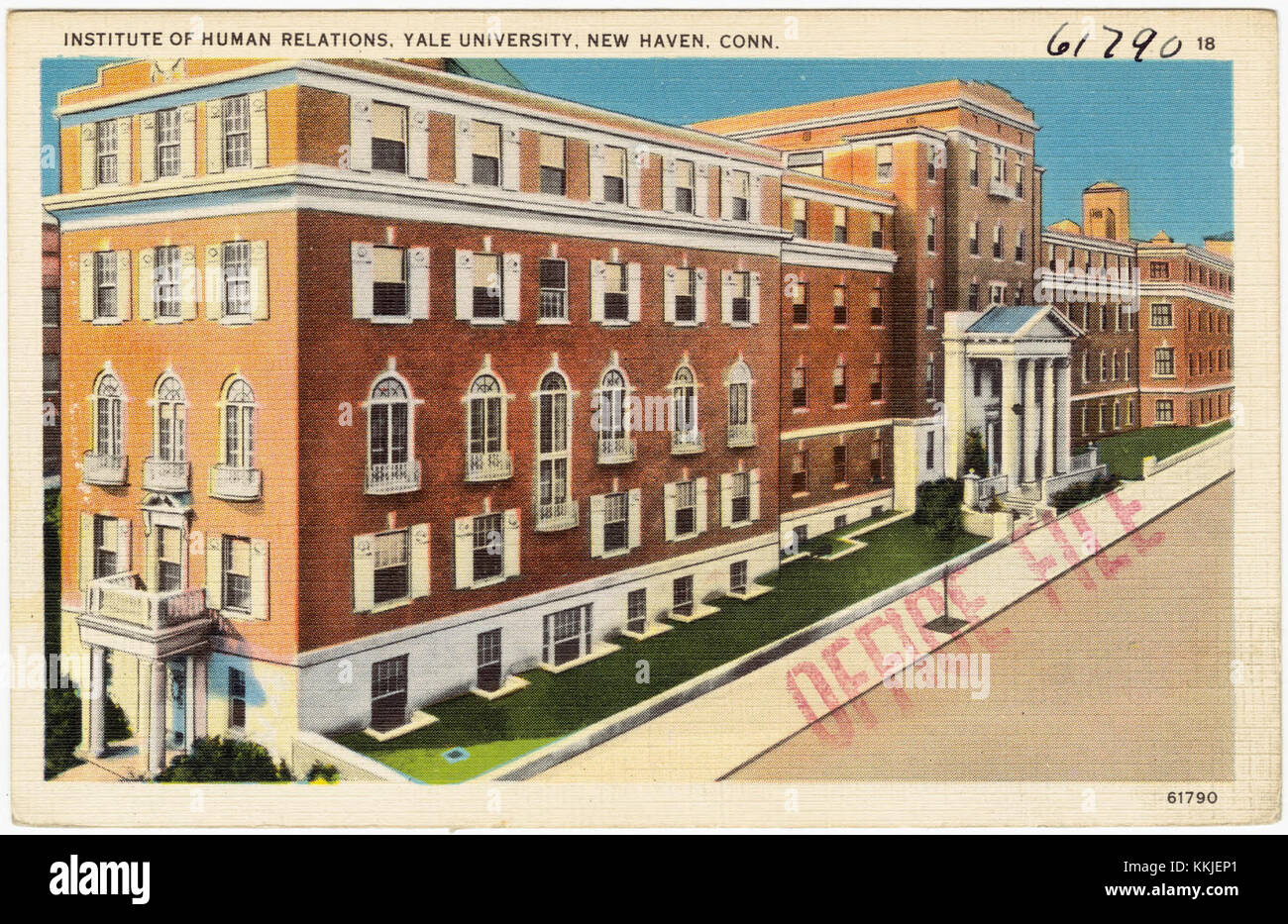 Das Institute of Human Relations an der Yale University in New Haven, Connecticut, ist bekannt für seine Beiträge zu den Sozialwissenschaften und der Erforschung menschlichen Verhaltens, indem es Studien in verschiedenen Bereichen der Sozialwissenschaft anbietet. Stockfoto