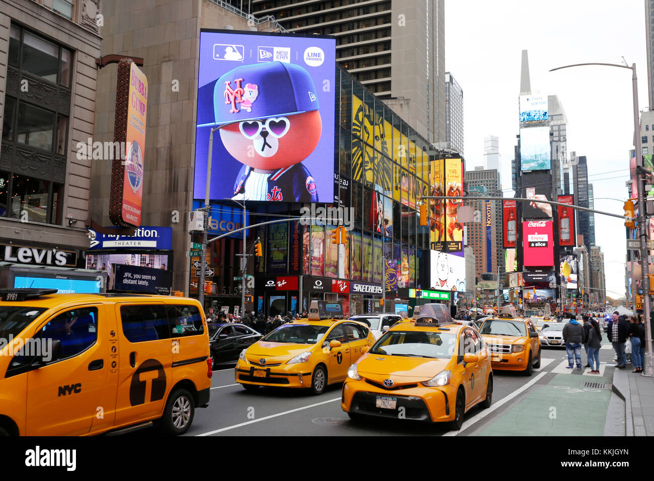 Manhattan im US-Bundesstaat New York zeigt Straßenszenen der Stadt Stockfoto