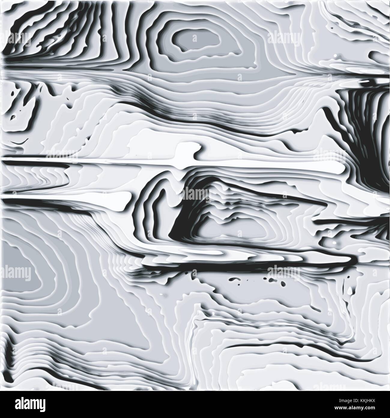 Schwarze und weiße abstrakten 3d Muster mit geprägten Linien und Flächen, Vector Illustration Stock Vektor