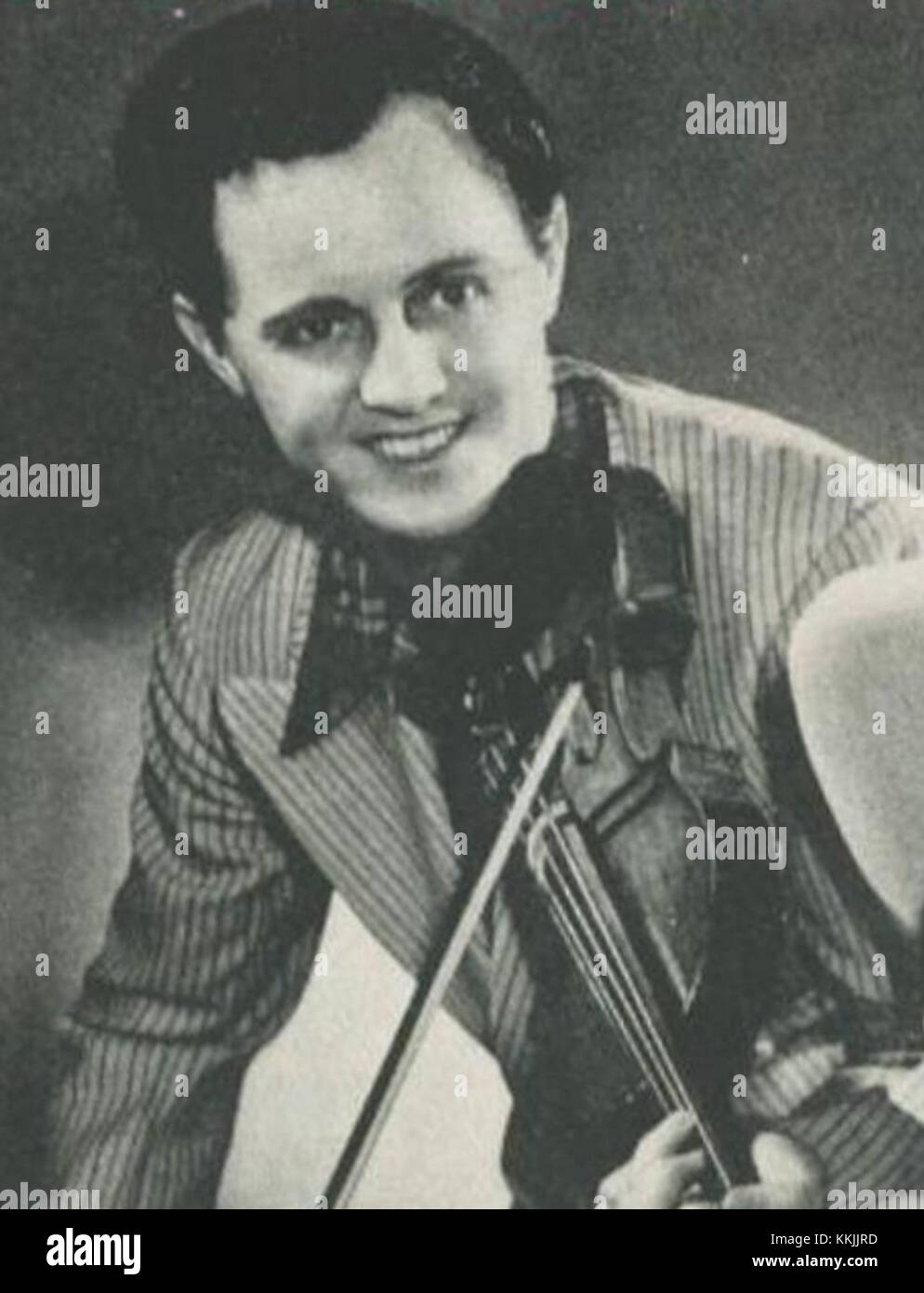 Ein Porträt oder Verweis auf Curly Fox, möglicherweise eine Figur aus der amerikanischen Volksmusik, bekannt für seine Beiträge zur Bluegrass- oder Country-Musik. Stockfoto