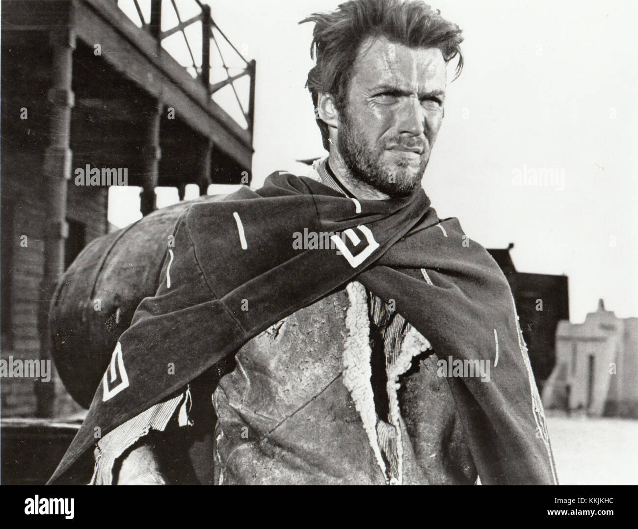 Clint Eastwood war in den 1960er Jahren ein prominenter Schauspieler, der für seine Rollen in Western-Filmen bekannt war und eine Schlüsselfigur in Hollywood wurde und seine Karriere als Filmstar etablierte. Stockfoto
