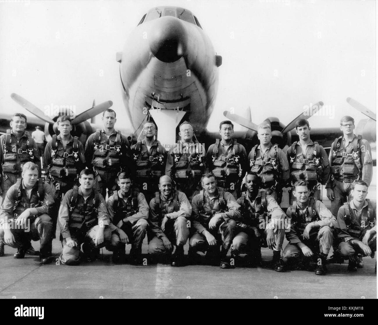 Det 1, 552d Airborne Early Warning and Control Wing - Gruppenfoto Stockfoto