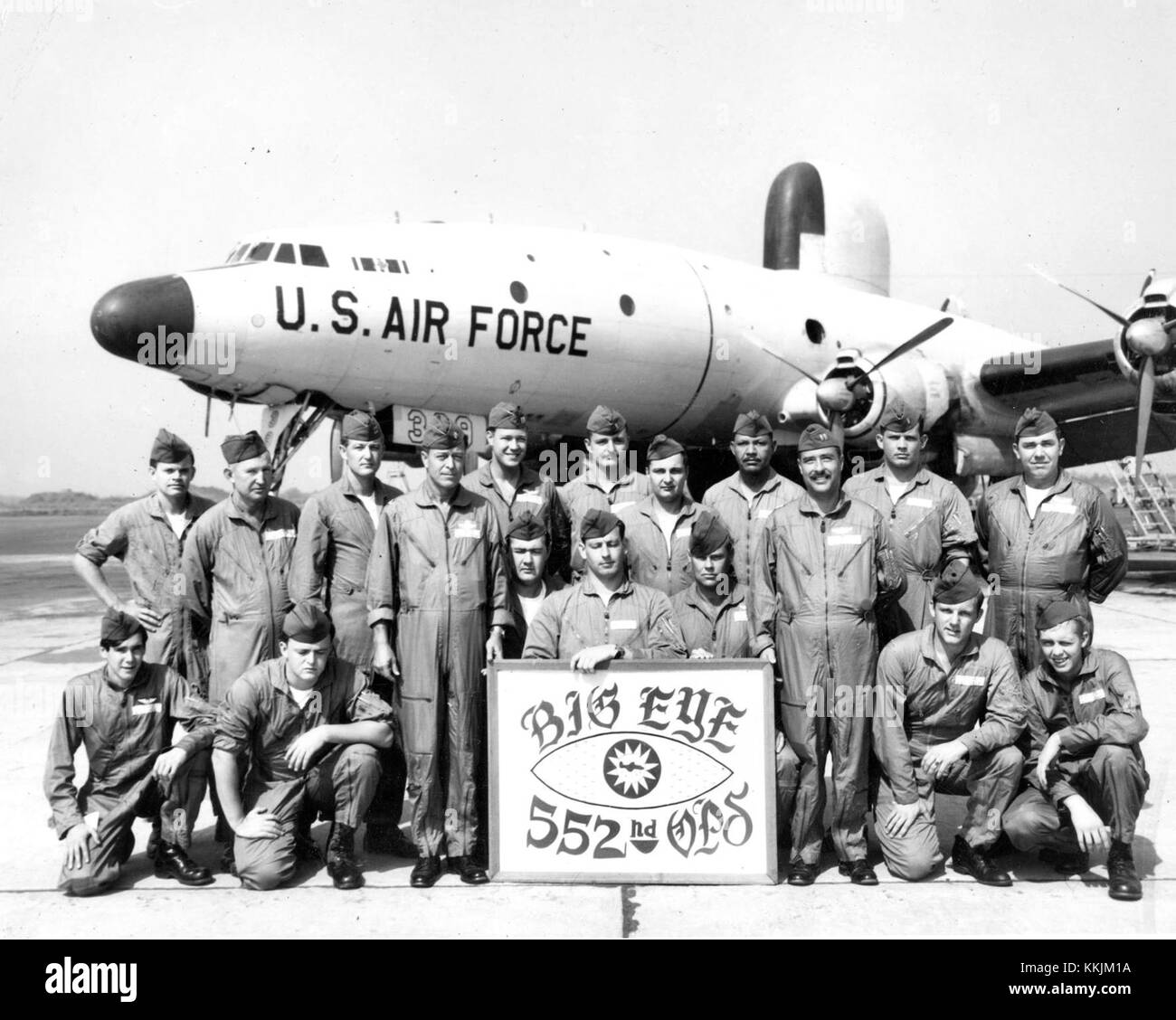 Det 1, 552d Airborne Early Warning and Control Wing - Gruppenfoto 2 Stockfoto