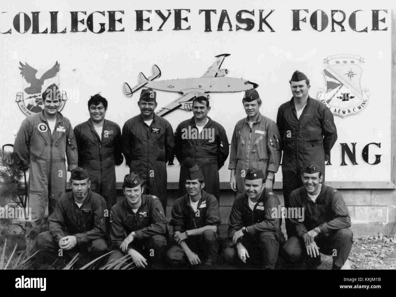 Det 1, 552d Airborne Early Warning and Control Wing - Gruppenfoto 3 Stockfoto