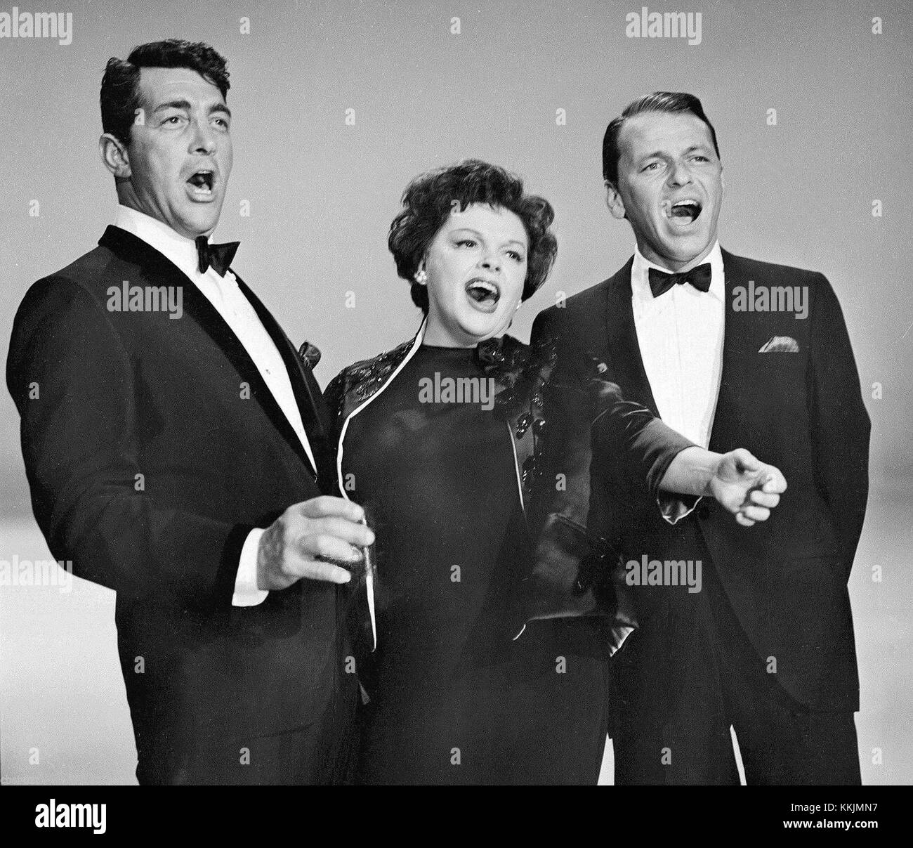 Dean Martin, Judy Garland und Frank Sinatra 1962 Stockfoto
