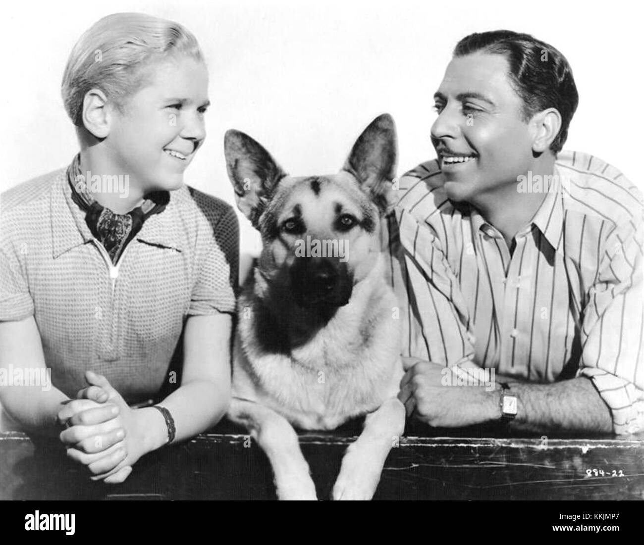 Eine Fotografie oder künstlerische Bezugnahme auf die Schauspieler Tough Guy Cooper und Calleia, die möglicherweise eine Szene oder einen ikonischen Moment aus einem Film oder einer Performance darstellen. Stockfoto