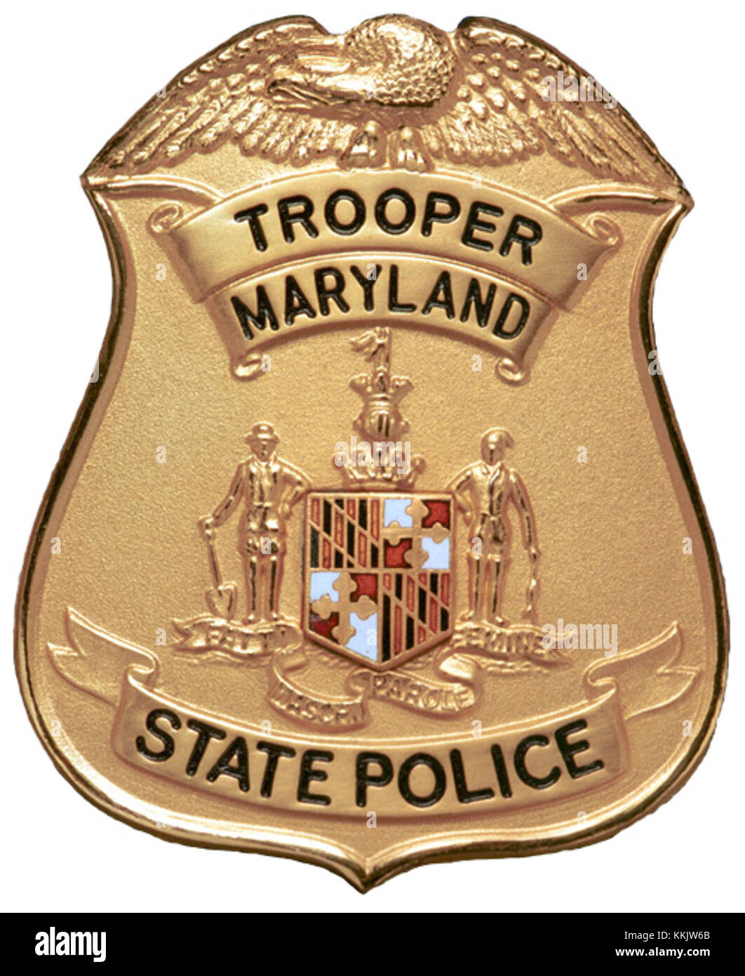 Abzeichen Der Maryland State Police Stockfoto