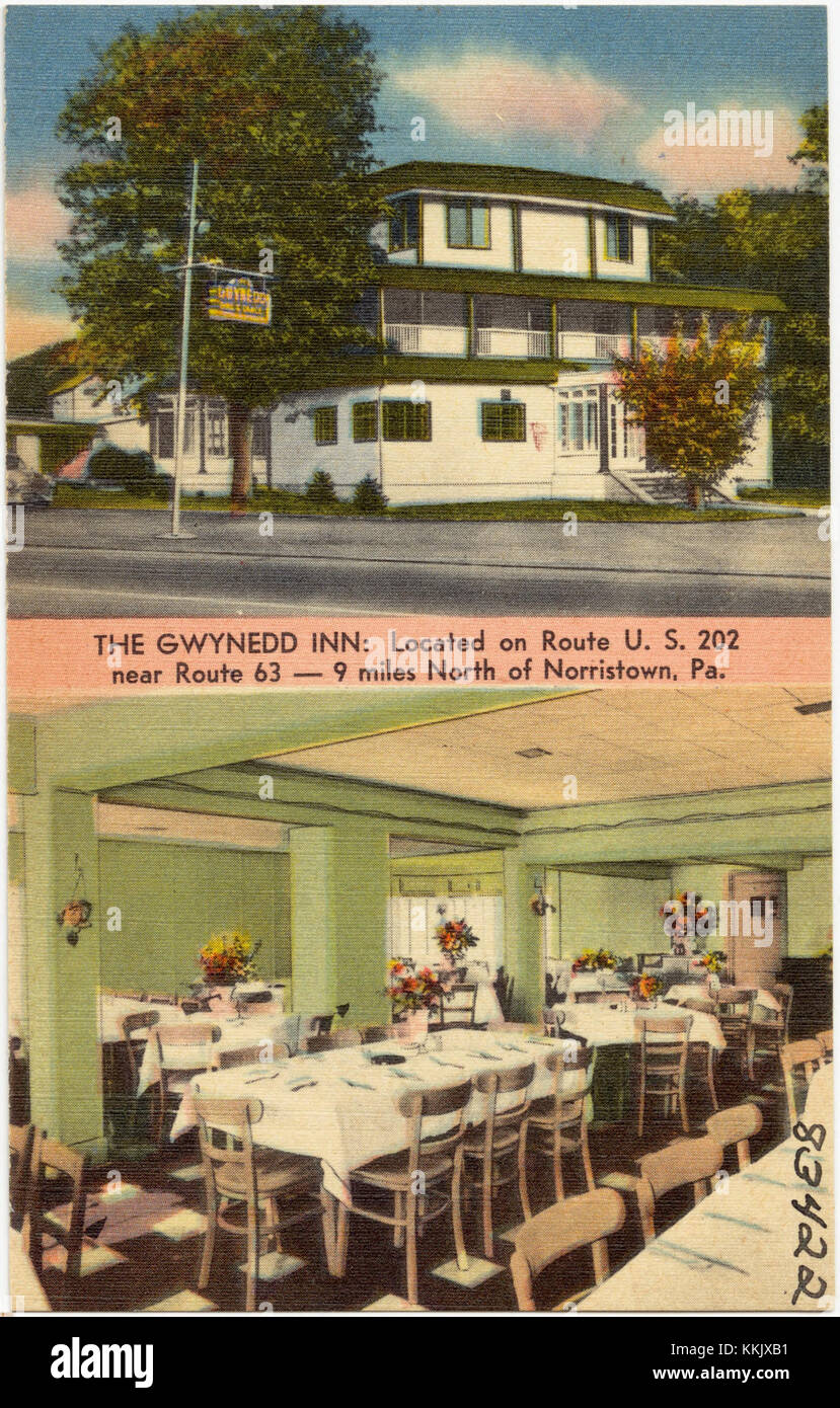 Das Gwynedd Inn - gelegen an der Route U.S. 202 nahe der Route 63 -- 9 Meilen nördlich von Norristown, Pa (83422) Stockfoto