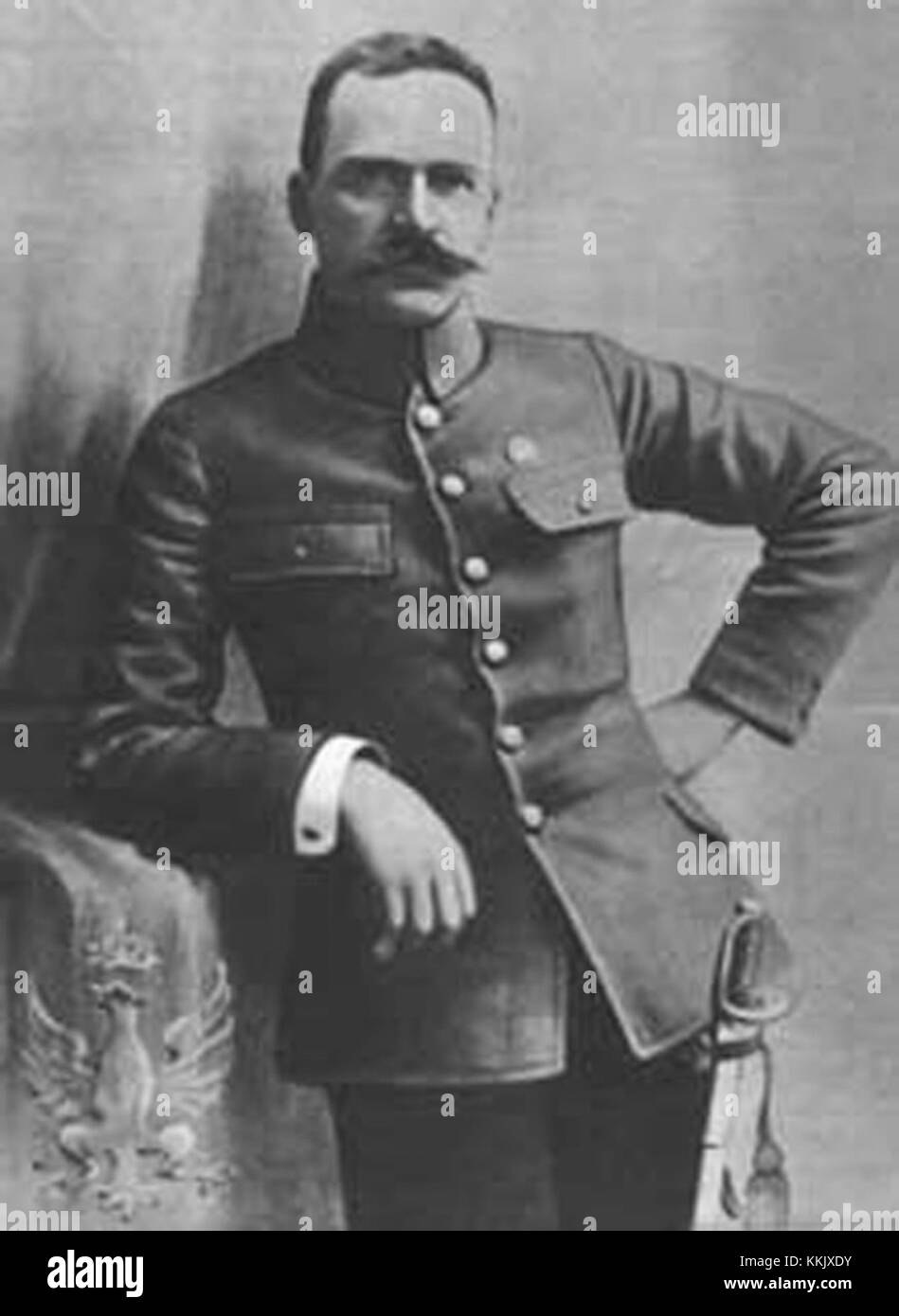 Jozef Pilsudski war ein polnischer Staatsmann, Militärführer und Schlüsselfigur der Unabhängigkeitsbewegung. Er wird für seine Rolle bei der Bildung der Zweiten Republik Polen und seine Führung während des Ersten Weltkriegs gefeiert Stockfoto