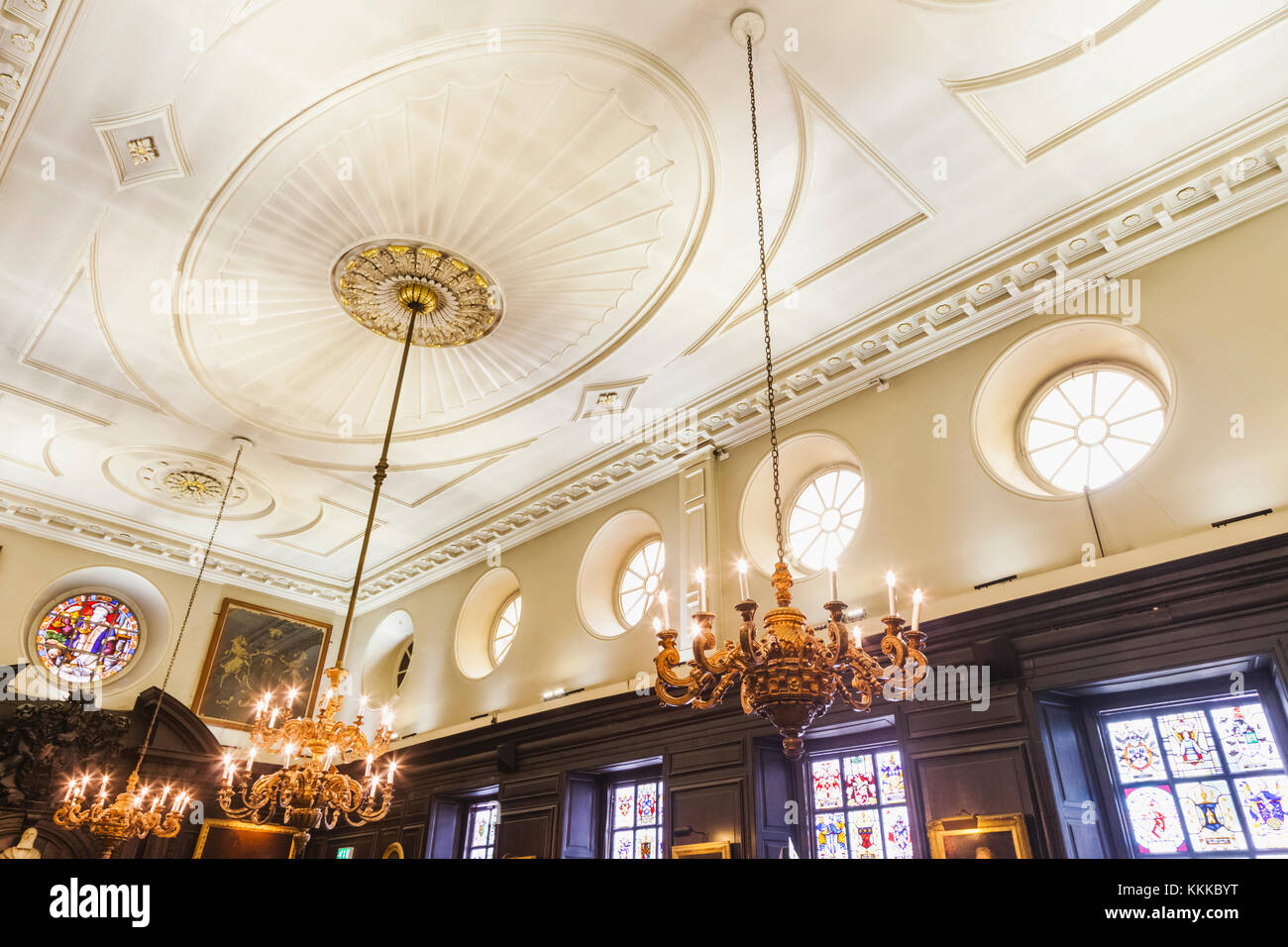 England, London, die Stadt, die schwarzen Brüder Lane, Apotheker' Hall, der Großen Halle Stockfoto