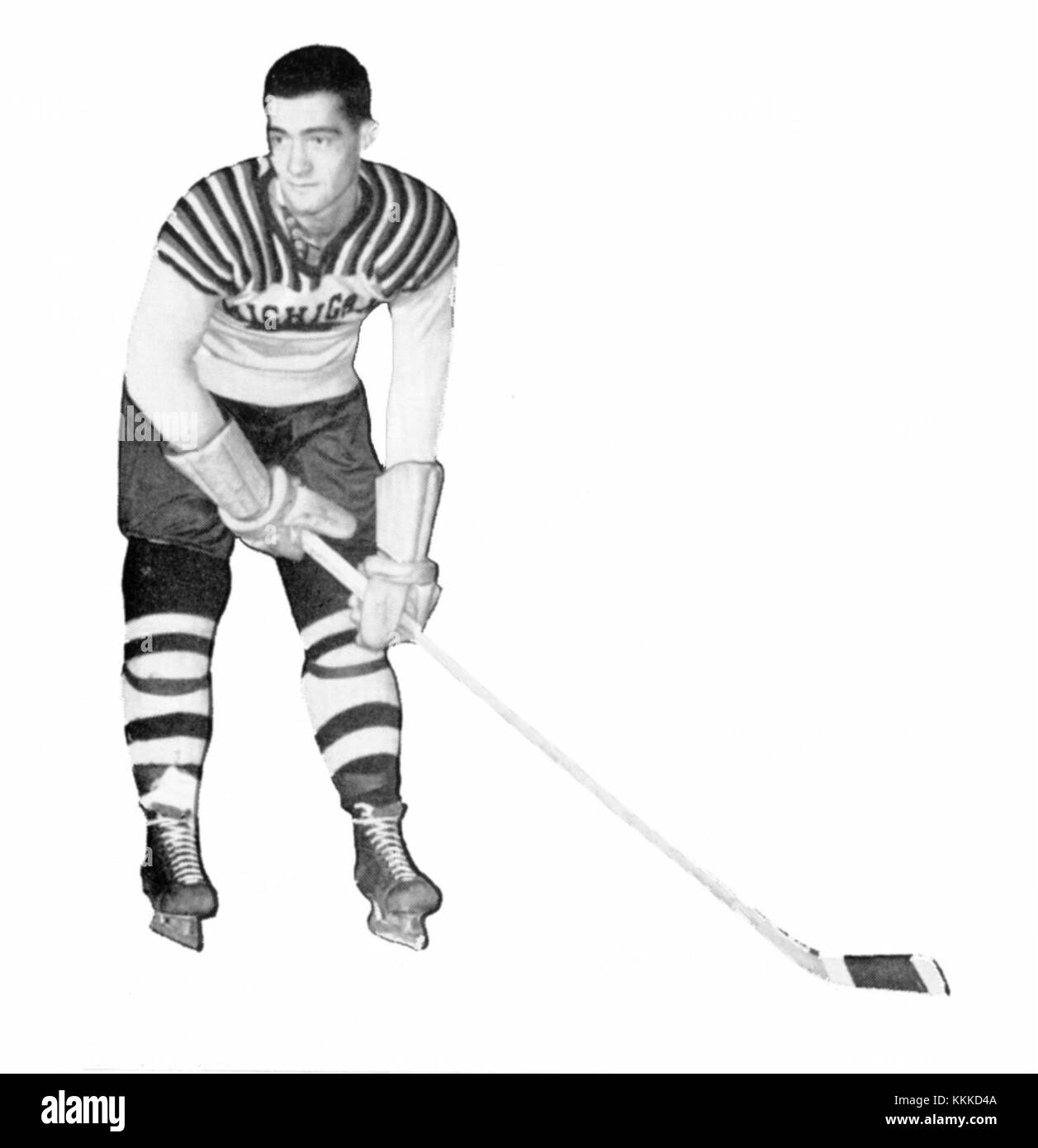 Ross Smith war ein kanadischer Eishockeyspieler, der in den 1930er Jahren in der National Hockey League (NHL) spielte Bekannt für seine Beiträge zum Sport, war Smith ein integraler Spieler in der Verteidigung seines Teams. Stockfoto