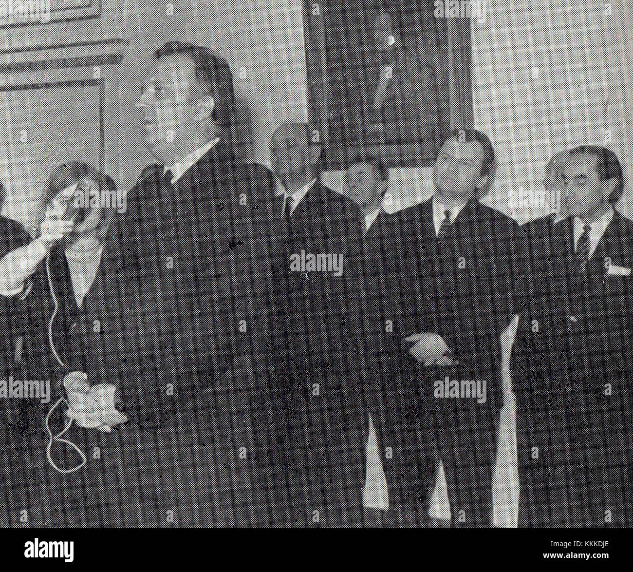 Ein Porträt von Stefan Olszowski, aufgenommen am 16. Februar 1970 in Posen, Polen. Olszowski war eine prominente Persönlichkeit in der polnischen Politik und trug während seiner Karriere maßgeblich zur politischen Landschaft des Landes bei. Stockfoto