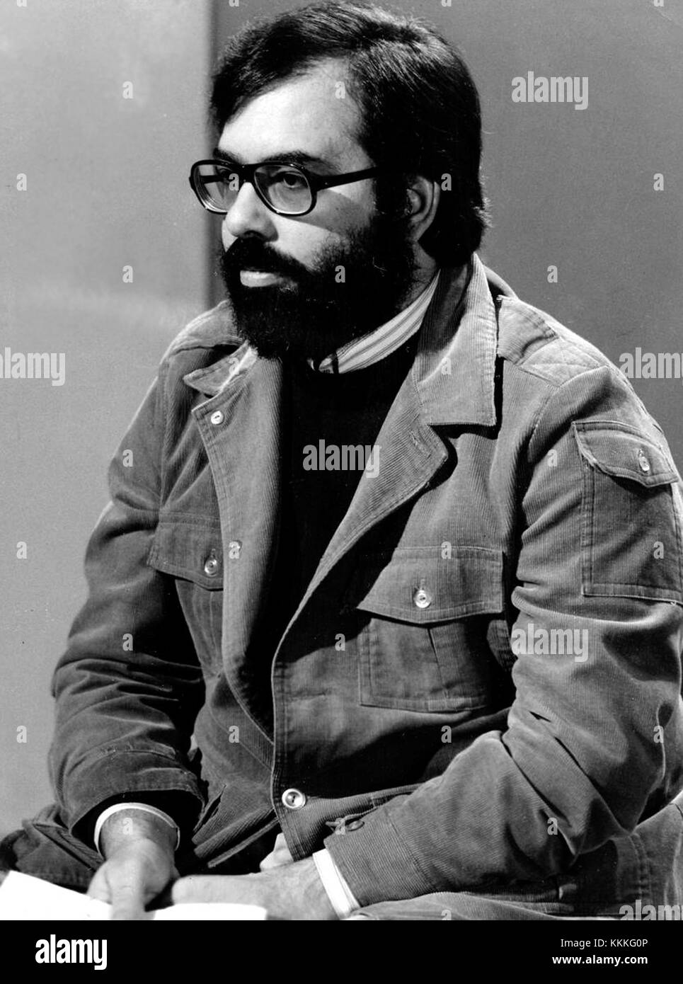 Francis Ford Coppola, renommierter Filmregisseur, ist vor allem für seine Arbeiten in den 1970er Jahren bekannt, darunter auch ikonische Filme wie „der Pate“. Seine Beiträge zum Kino werden weltweit gefeiert. Stockfoto