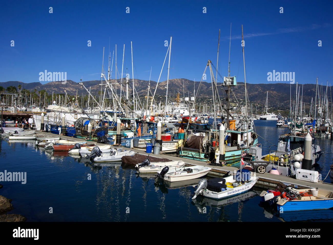 Die Yacht Hafen in Santa Barbara, CA Stockfoto