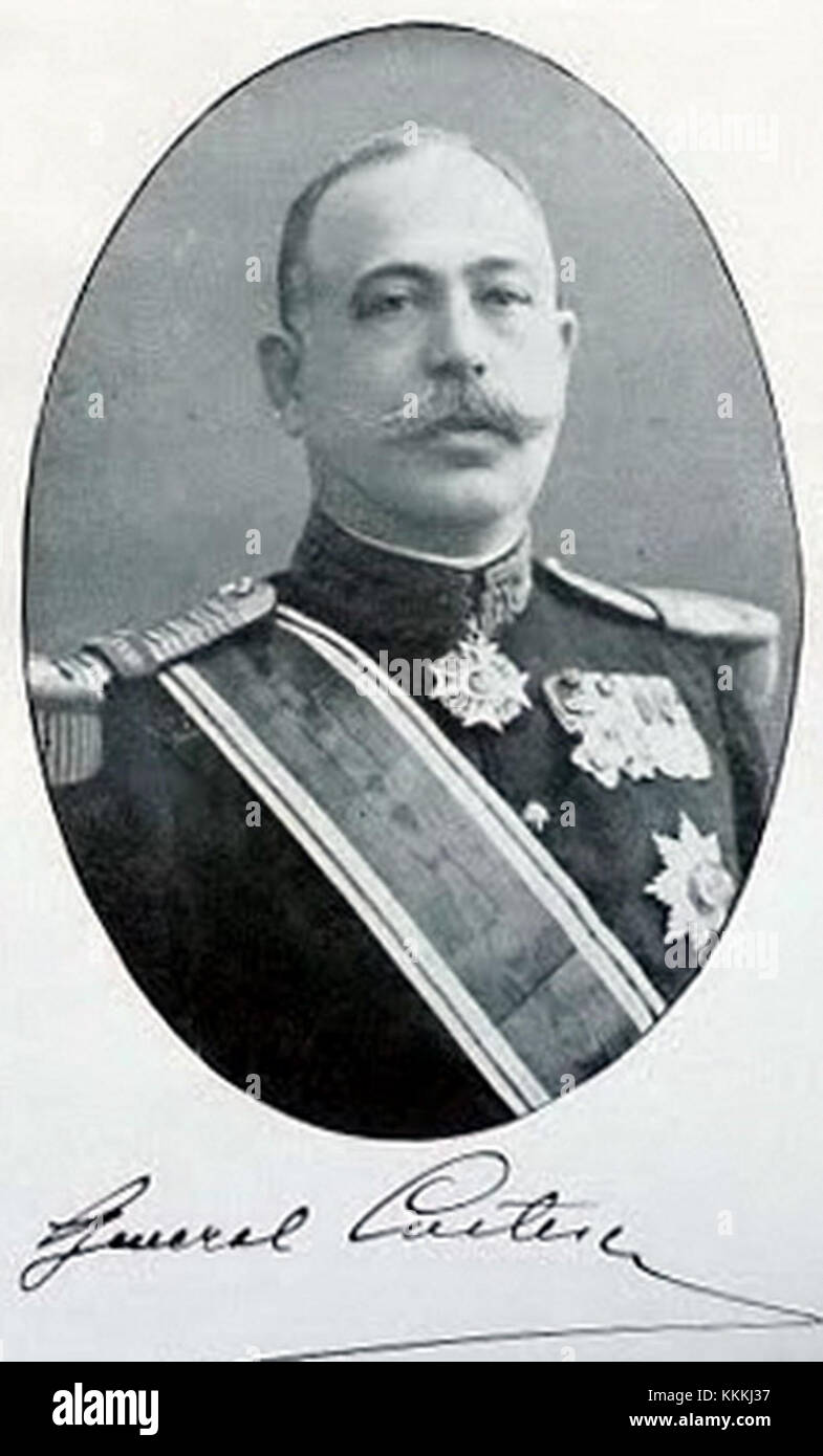 General Constantin Costescu war ein rumänischer Militärführer im frühen 20. Jahrhundert und diente während des Ersten Weltkriegs in bedeutenden militärischen Feldzügen Stockfoto