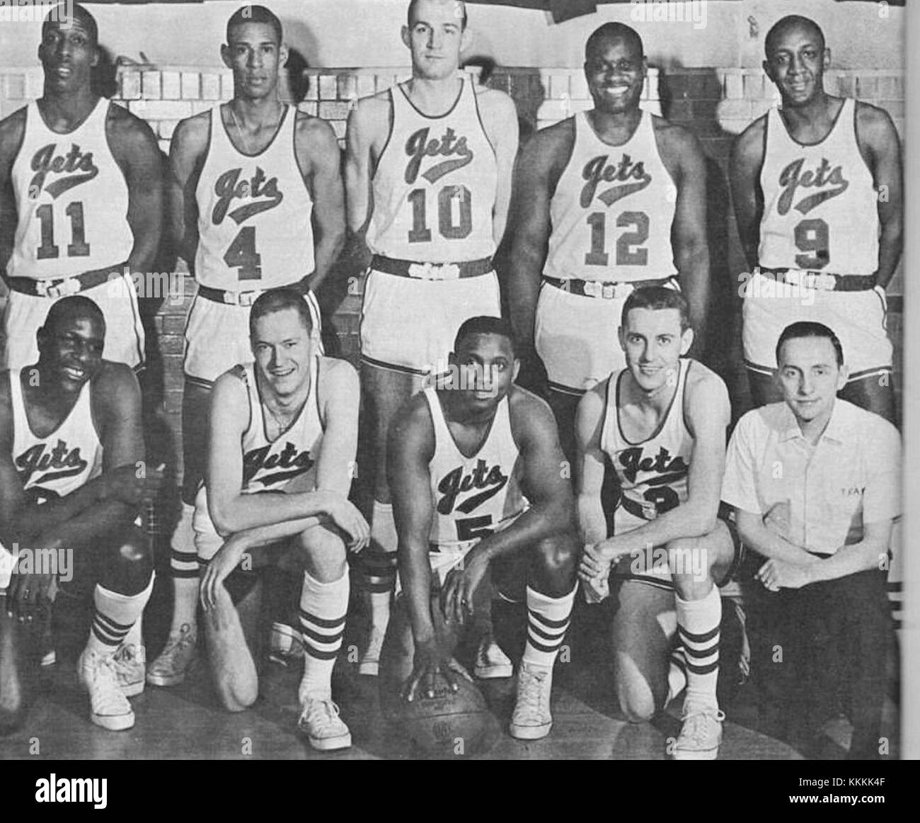 1962 - Allentown Jets Profi Basketball Team Foto Allentown PA Stockfoto