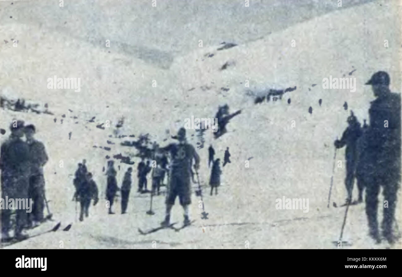 Zakopane 1929 Bieg 18 km Stockfoto
