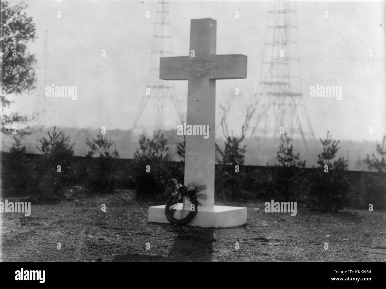 Das Argonne Cross Memorial ist ein Denkmal für die amerikanischen Soldaten, die während des Ersten Weltkriegs dienten, insbesondere diejenigen, die in der Maas-Argonne-Offensive kämpften. Stockfoto
