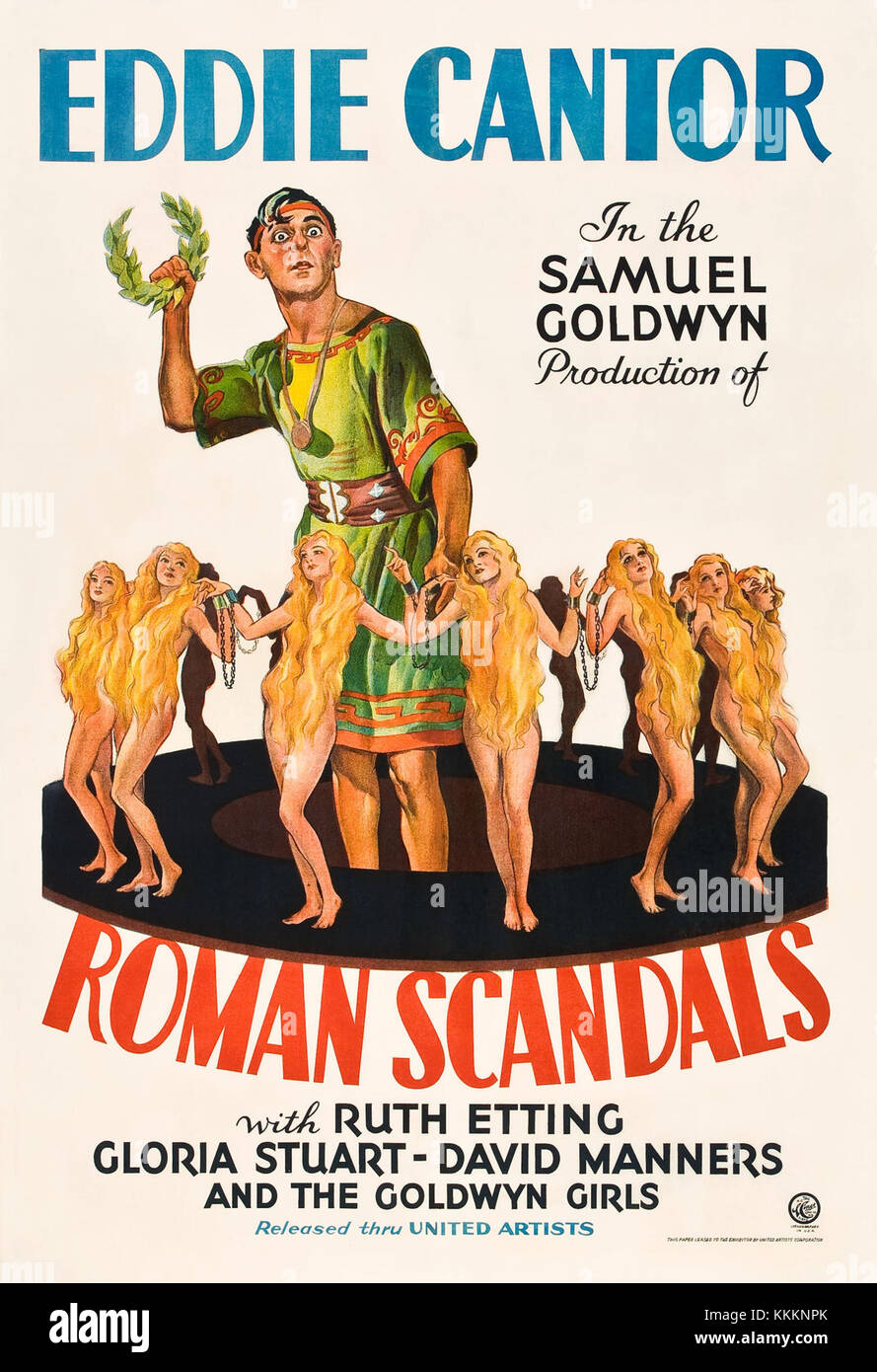 Plakat des Films Roman Scandals Stockfoto