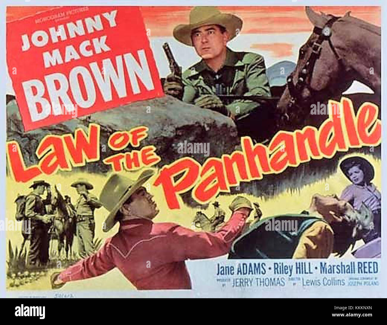 LLaw of the Panhandle 1950 Poster Stockfoto