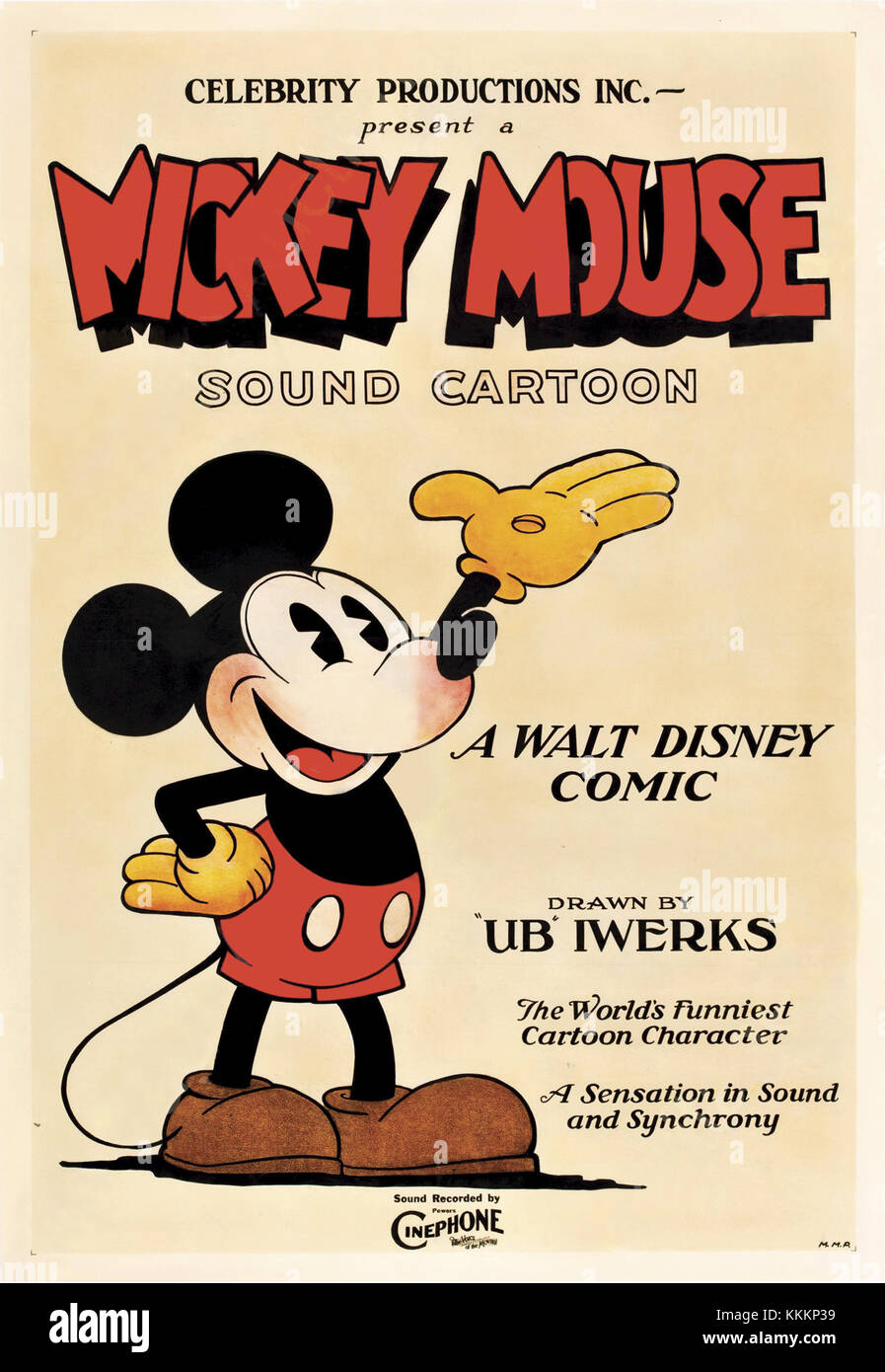 Mickey Mouse Poster Stockfoto