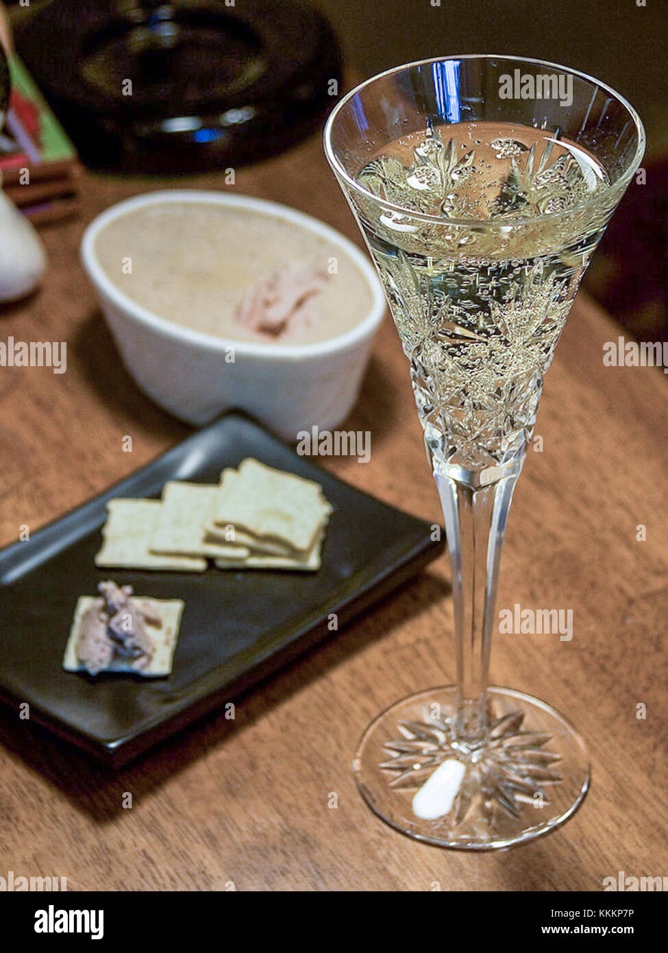 Champagner Farbe-korrigiert Stockfoto