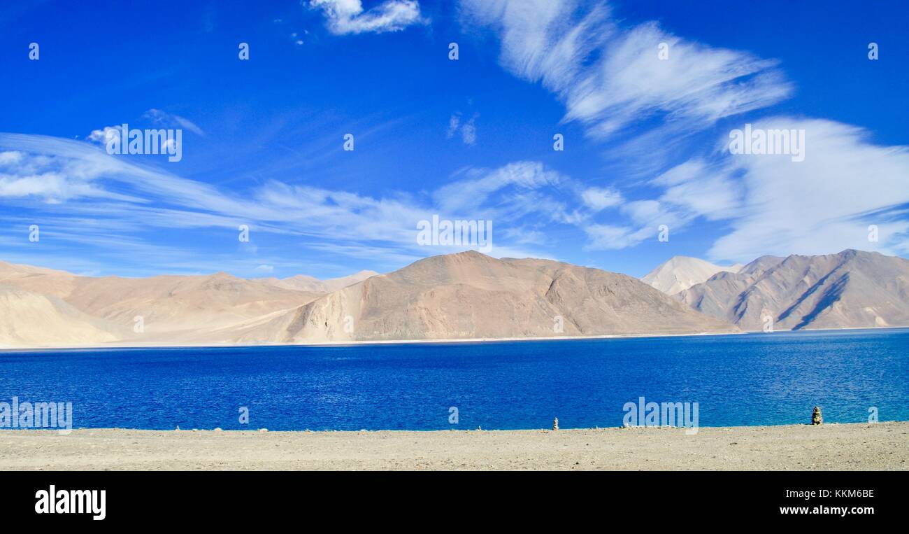 Pangong Tso See Stockfoto