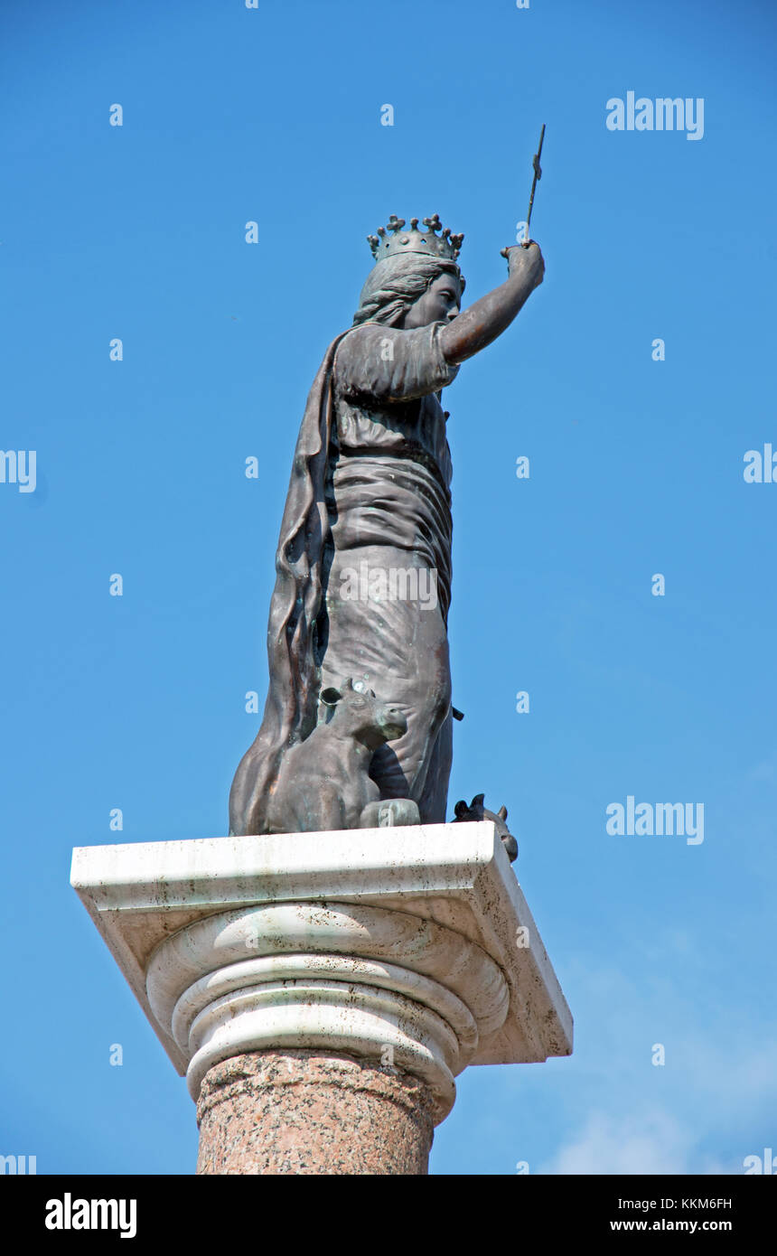 Minori, Patrona s Trofimena, Amalfi, Kampanien, Italien, Mittelmeer, Europa; Stockfoto