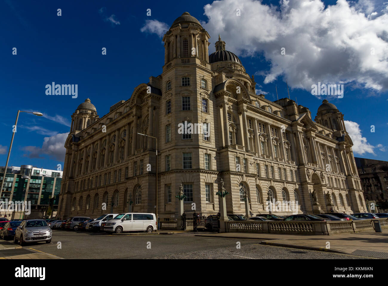 Der Hafen von Liverpool Gebäude auf George's Pier Head, Liverpool, Merseyside, UK Stockfoto