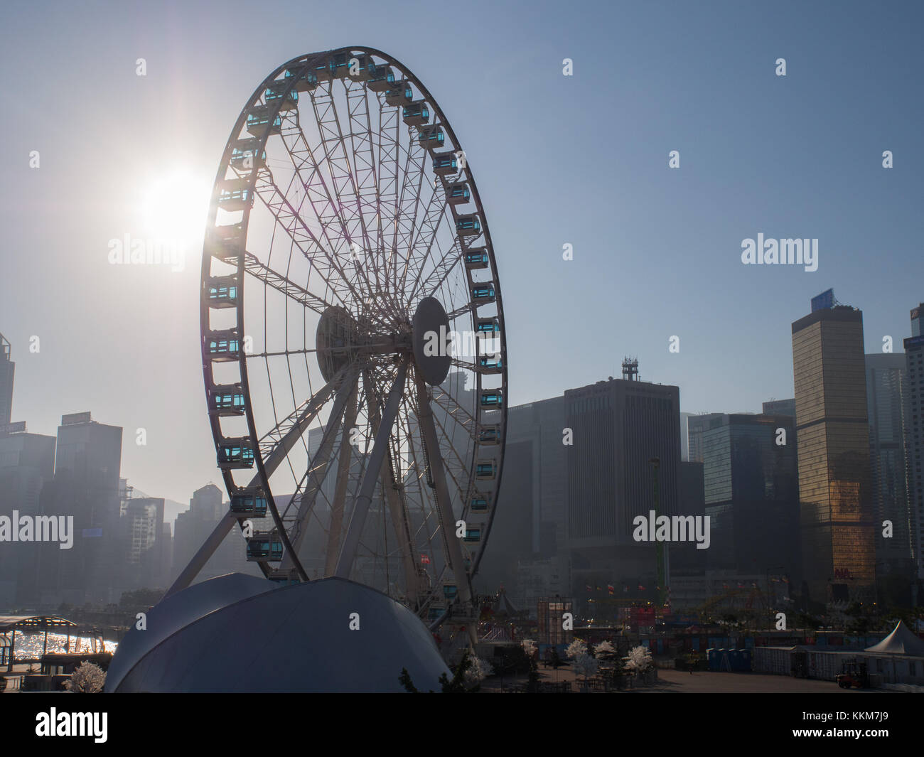 Hong Kong Riesenrad Stockfoto