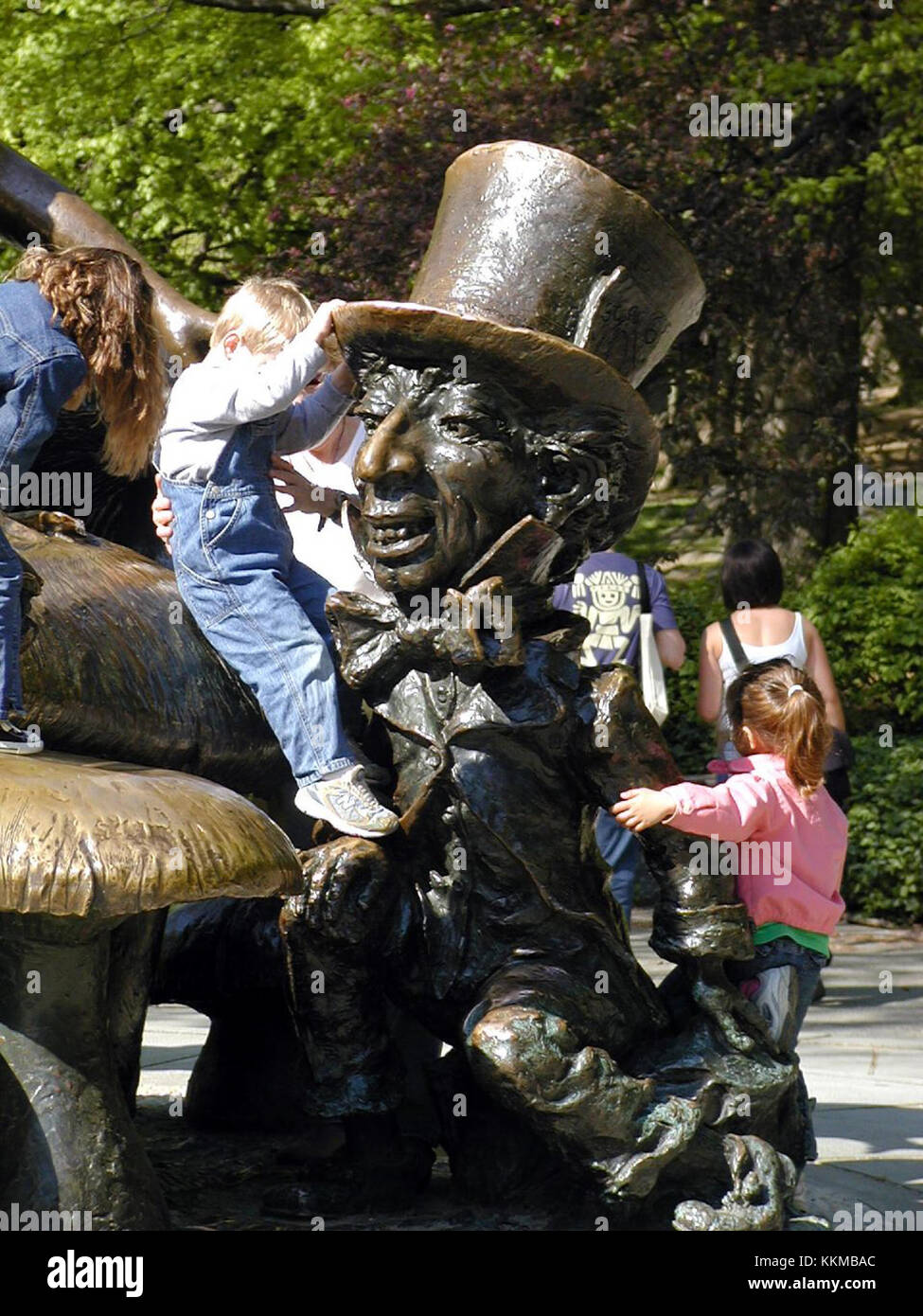 OLYMPUS DIGITALKAMERA Central Park Alice im Wunderland Mad Hatter Stockfoto