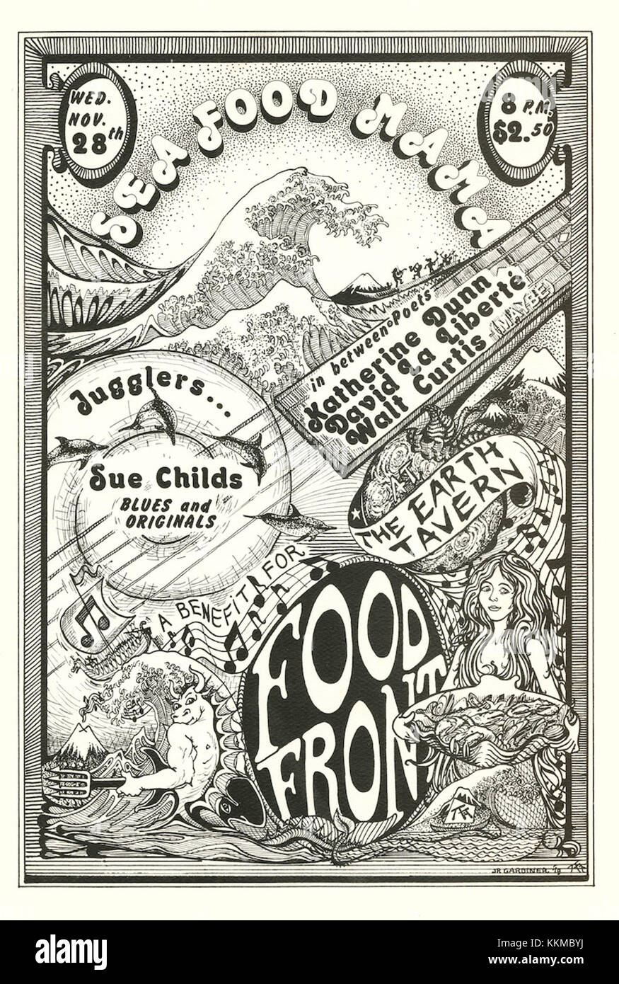 Auf dem Poster „Food Front“ wird die Rolle von Nahrungsmitteln und Landwirtschaft während des Krieges hervorgehoben, wobei der Beitrag der Arbeiter und die Bedeutung der Nahrungsmittelproduktion für die nationale Verteidigung hervorgehoben werden. Stockfoto