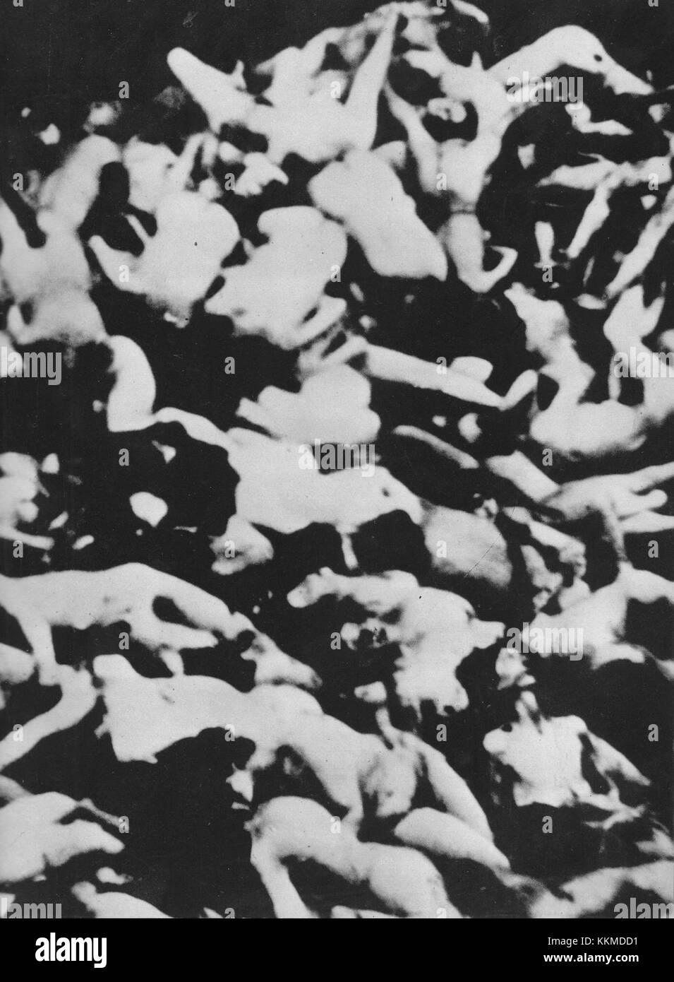 Leichen aus Gaskammern Treblinka Vernichtungslager entfernt Stockfoto