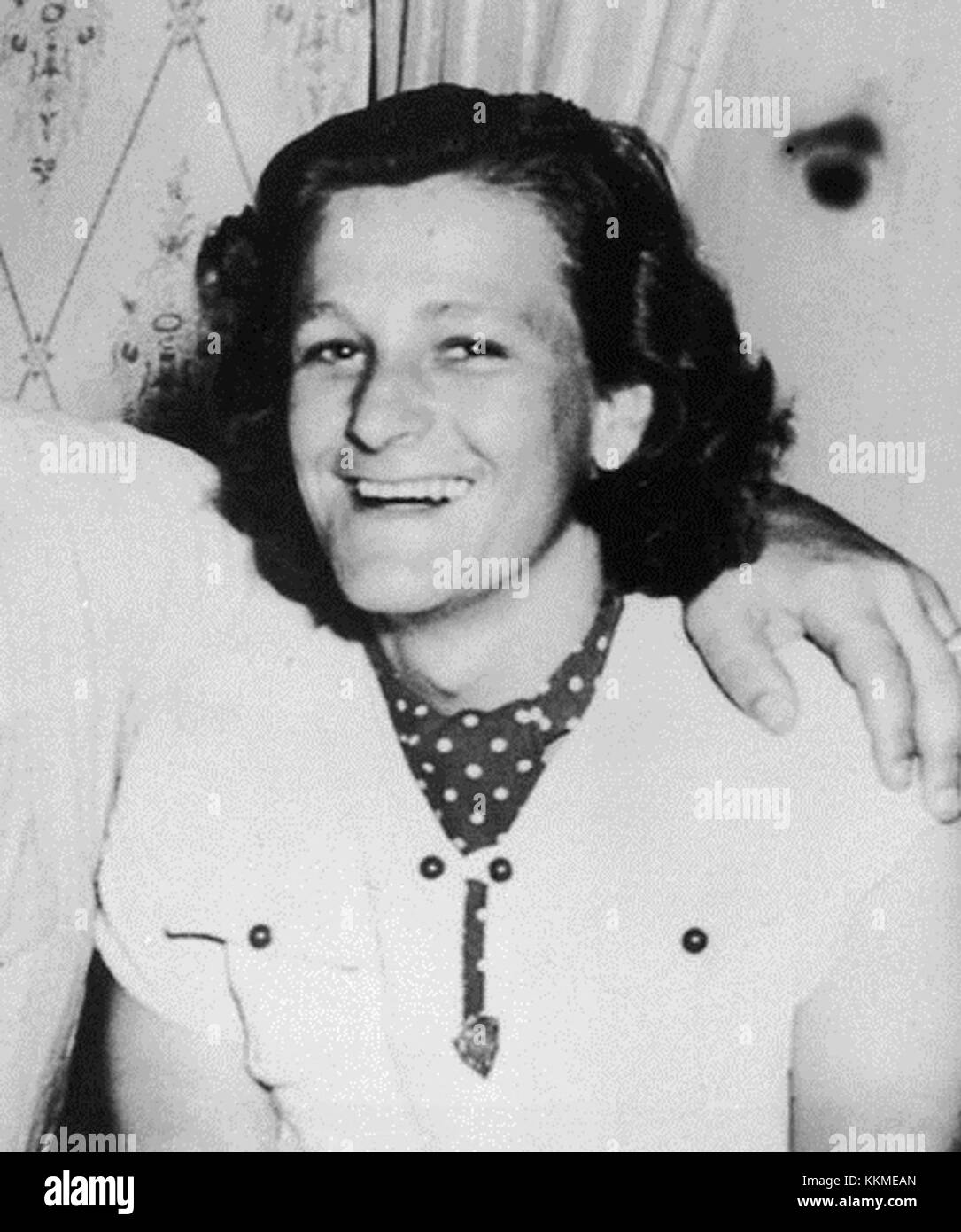 Babe Didrikson Zaharias war eine legendäre amerikanische Athletin, die weithin als eine der größten weiblichen Athleten aller Zeiten angesehen wurde. Im Jahr 1938 war sie in zahlreichen Sportarten wie Leichtathletik und Golf erfolgreich, stellte zahlreiche Rekorde auf und brach Barrieren für Frauen in der Leichtathletik. Stockfoto