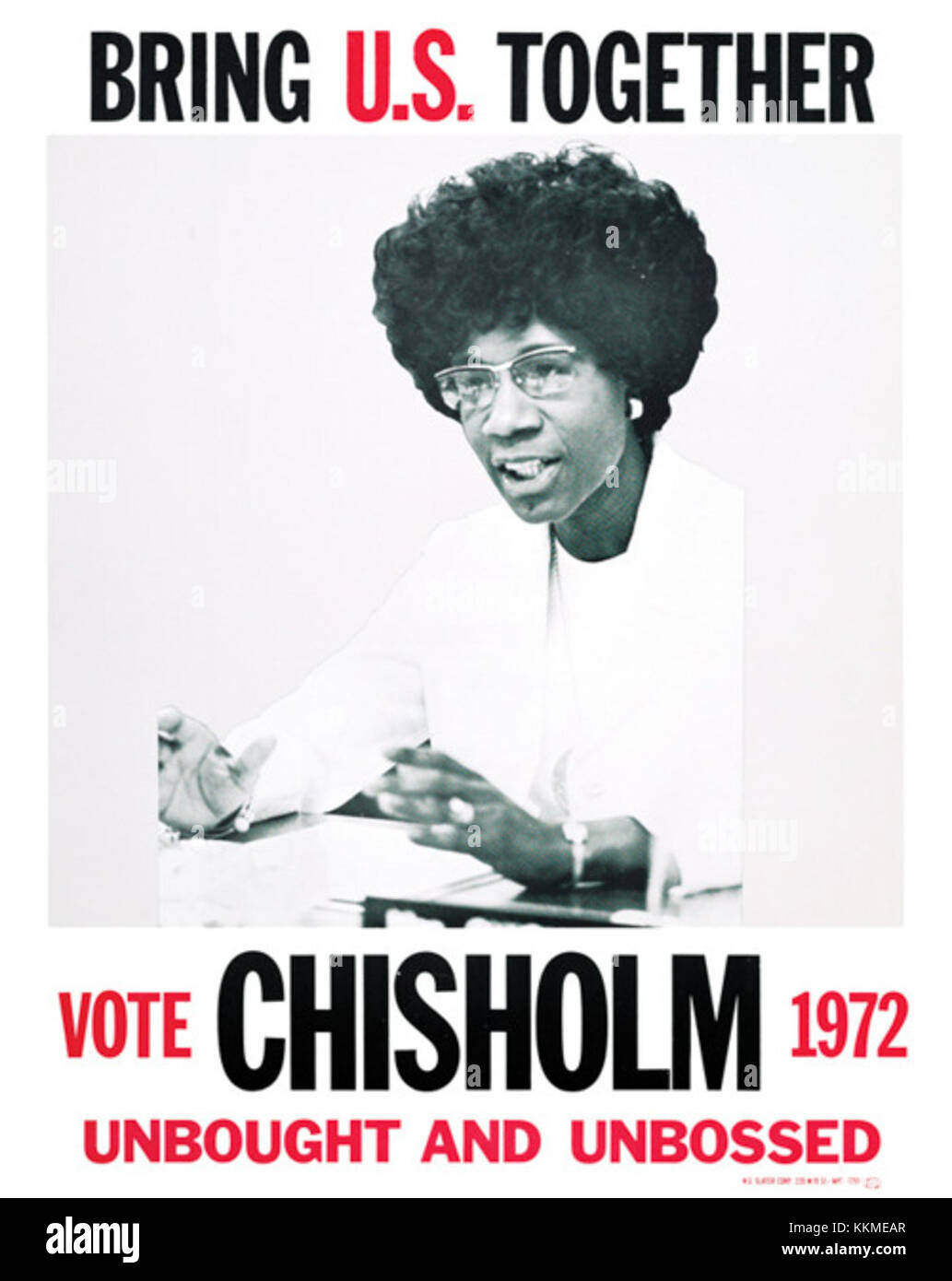 Shirley Chisholm schrieb Geschichte als erste afroamerikanische Frau, die 1972 für das Amt des US-Präsidenten kandidierte. Ihre Kandidatur hat Barrieren überwunden und ihr lebenslanges Engagement für soziale Gerechtigkeit, Bildung und Gleichstellung hervorgehoben, was zukünftige Generationen inspirierte. Stockfoto