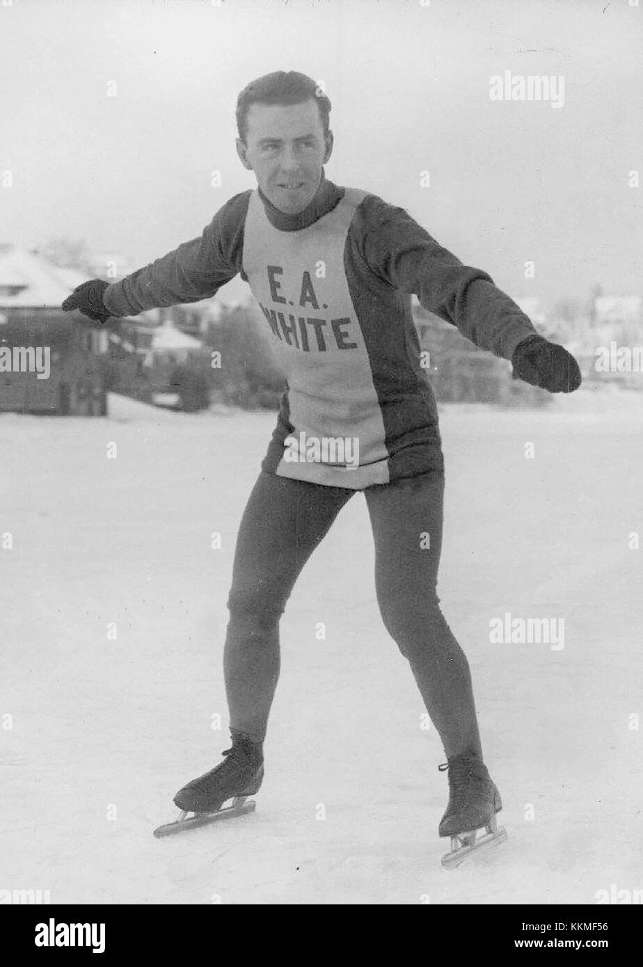 Joe Moore 1929bw Stockfoto