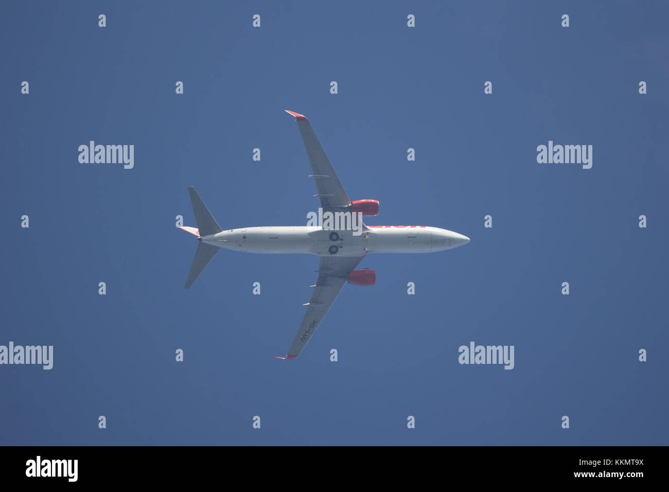 CHIANG MAI, THAILAND - 25. NOVEMBER 2017: HS-LUU Boeing 737-800 der Thai Lion Air Airline. Von Chiangmai Flughafen in Bangkok. Stockfoto