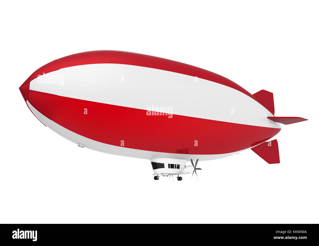 Blimp airship isoliert Stockfoto