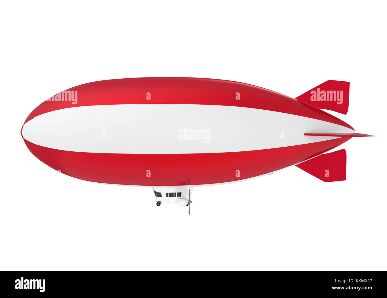 Blimp airship isoliert Stockfoto