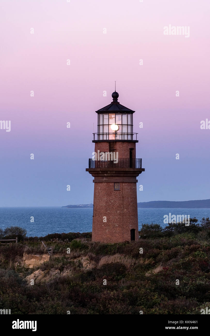 Gay Head Lighthouse, Aquinnah, Martha's Vineyard, Massachusetts, USA Stockfoto