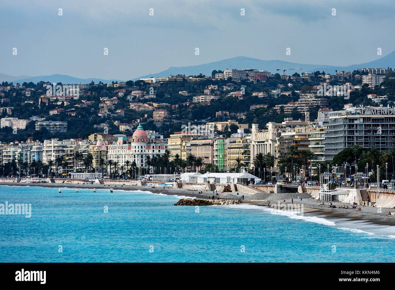 Quai de Etats-Unis, Nizza, Côte d'Azur, Côte d'Azur, Frankreich, Europa. Stockfoto