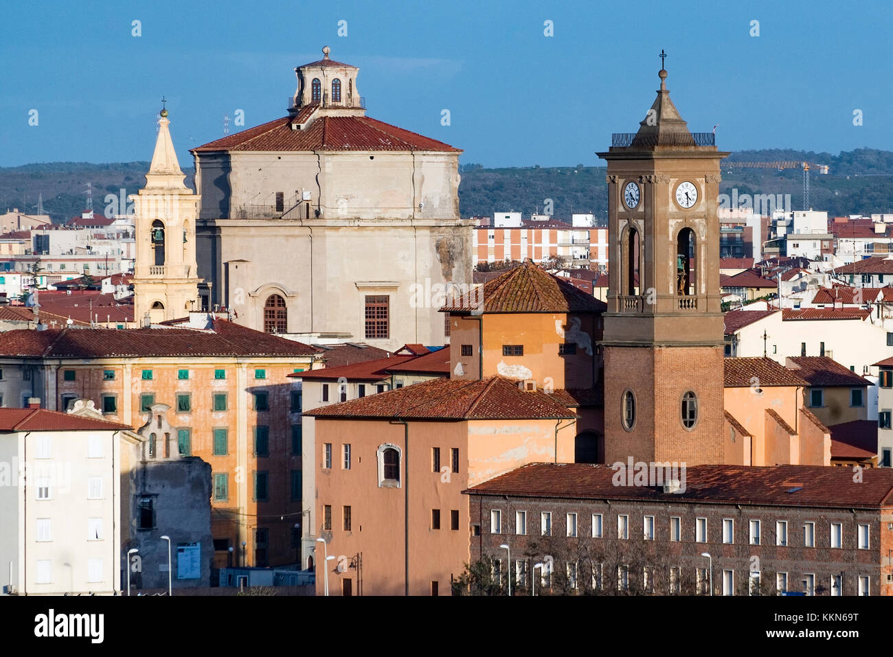 Alte Stadt Livorno, Toskana, Italien. Stockfoto