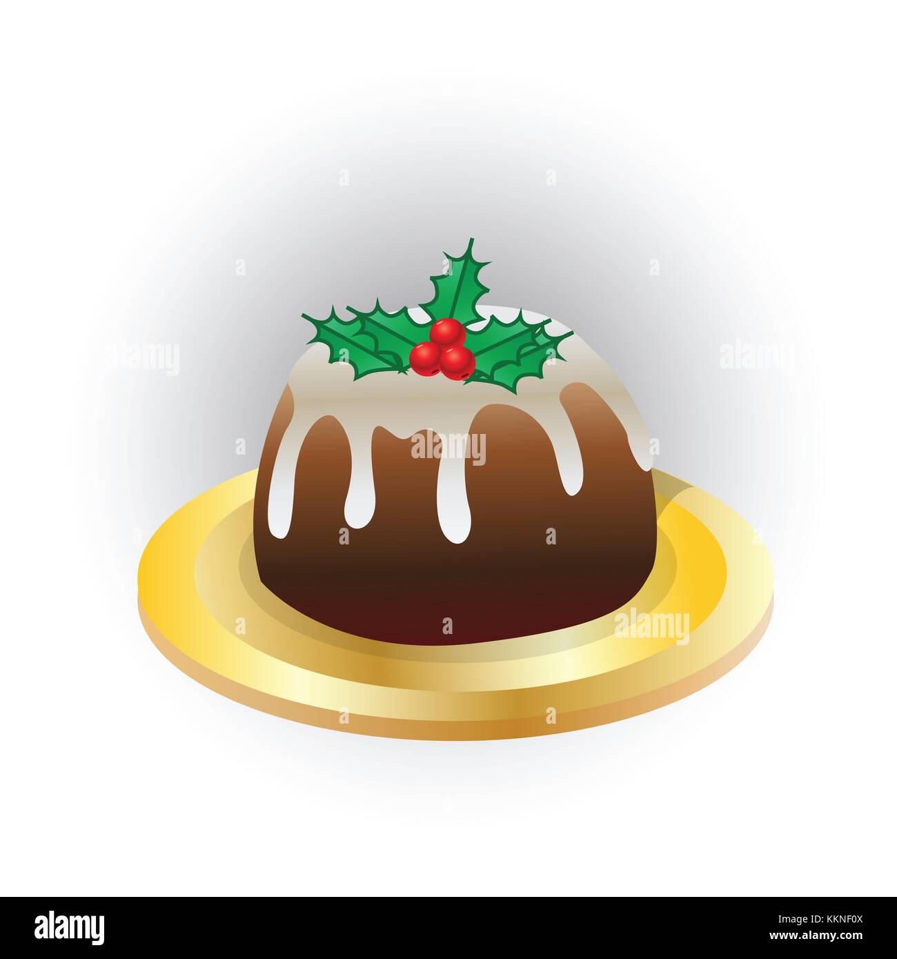 Christmas pudding Stockfoto